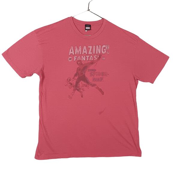 Vintage Marvel Spiderman Graphic T-shirt Size 2X Red Short Sleeve - Picture 1 of 7
